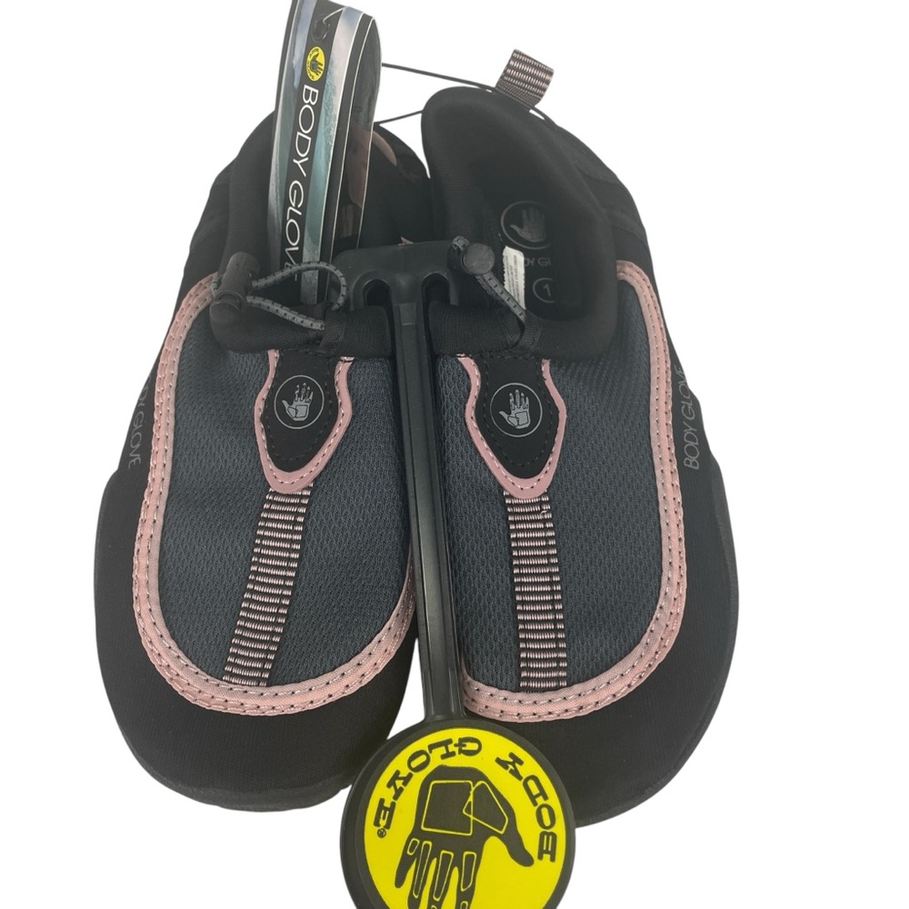 Body Glove Kids Water Shoes Aqua Sock - Black and Pink Size 1 NWT